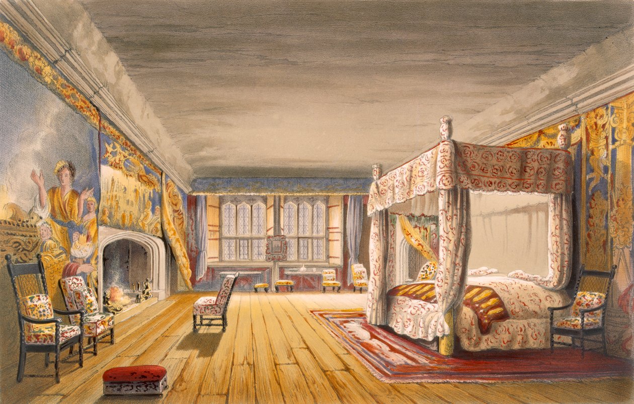 Nejlepší ložnice, Cotehele House, c.1830-40 od English School