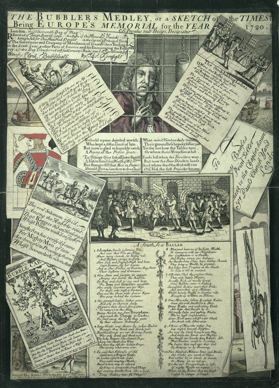 Bubblerova směs aneb Sketch of the Times je evropský památník na rok 1720, satirická rytina od English School