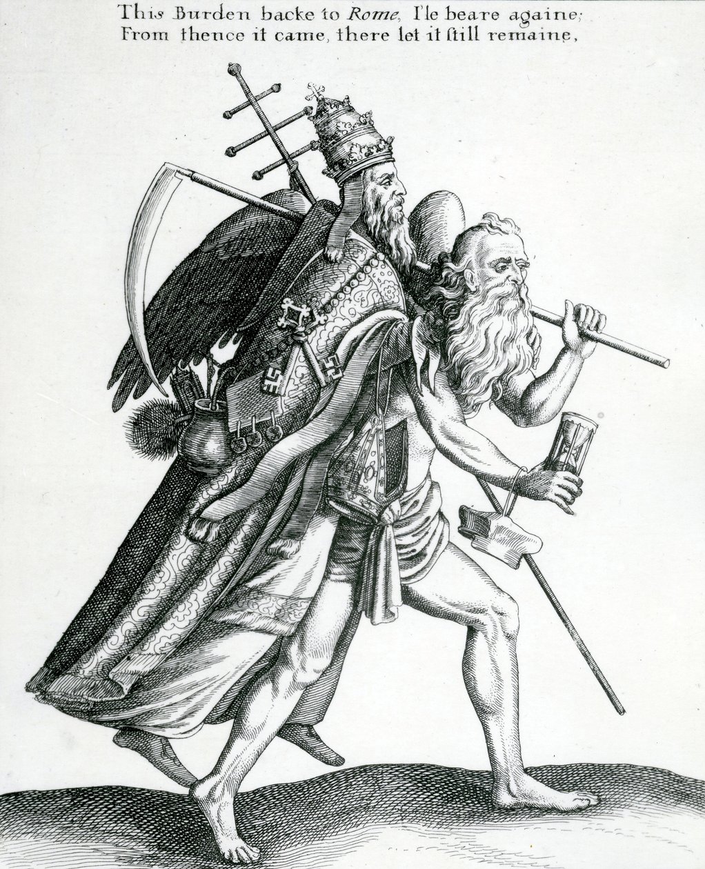 Břemeno zpět do Říma? kolem roku 1641 od English School