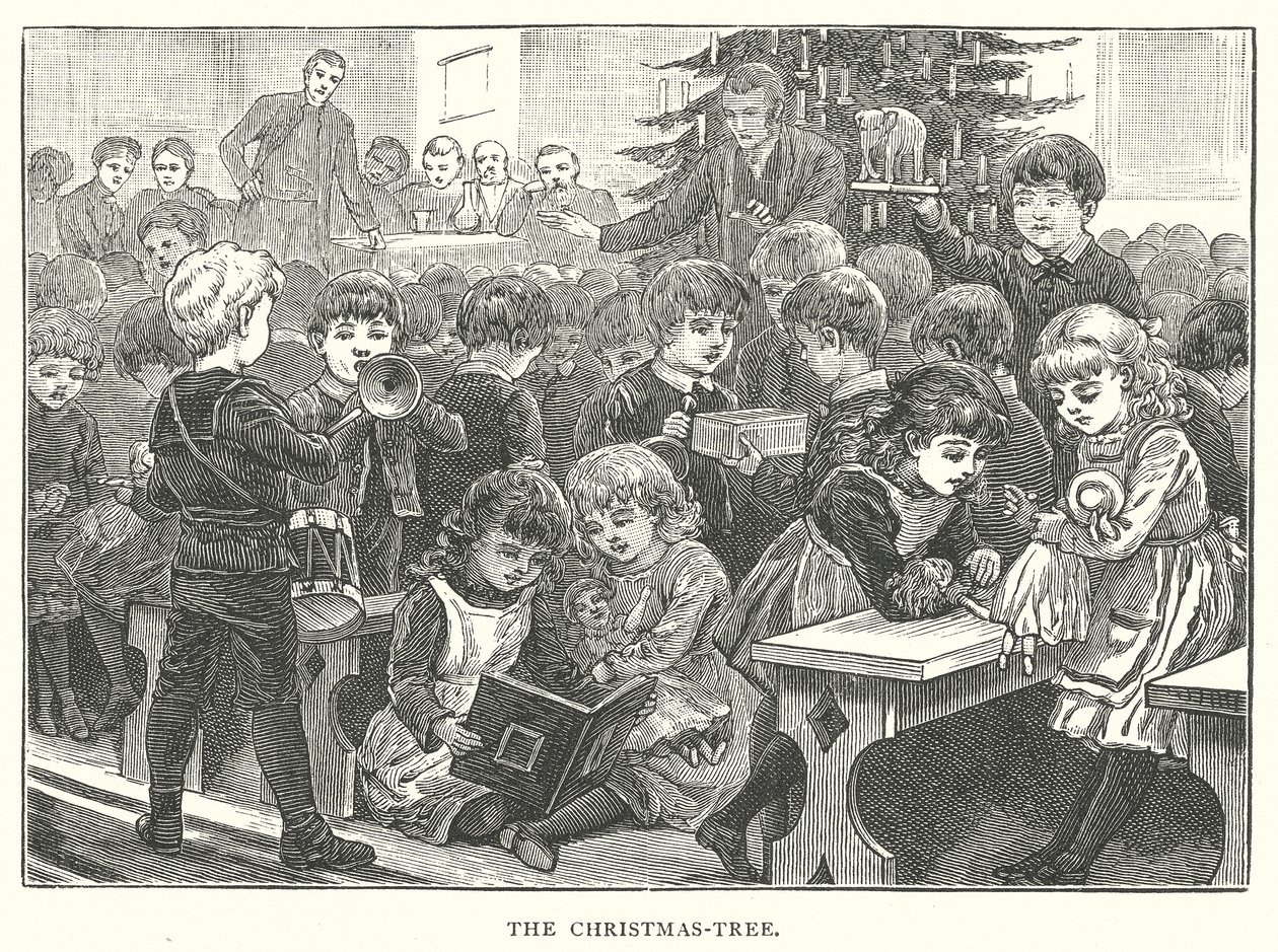 Vánoční stromek (rytina) od English School