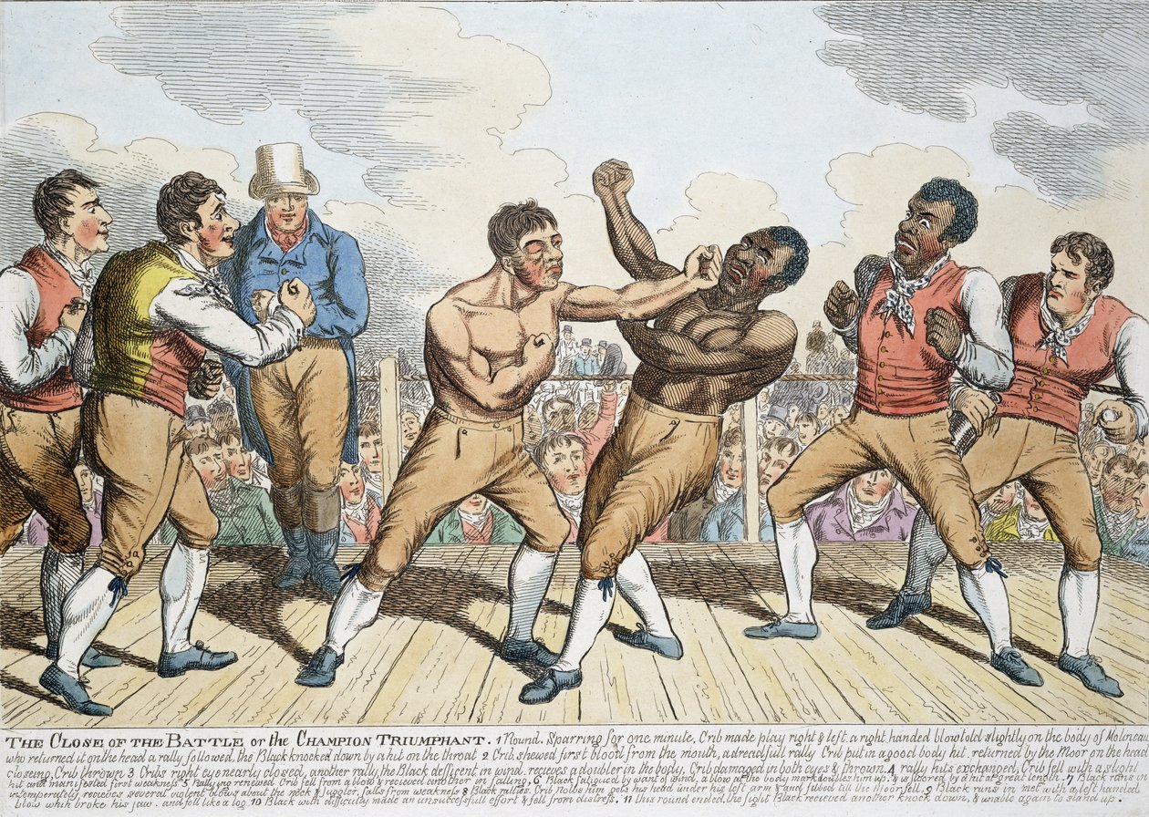 The Close of the Battle or the Champion Triumphant, publikoval 1811 od English School