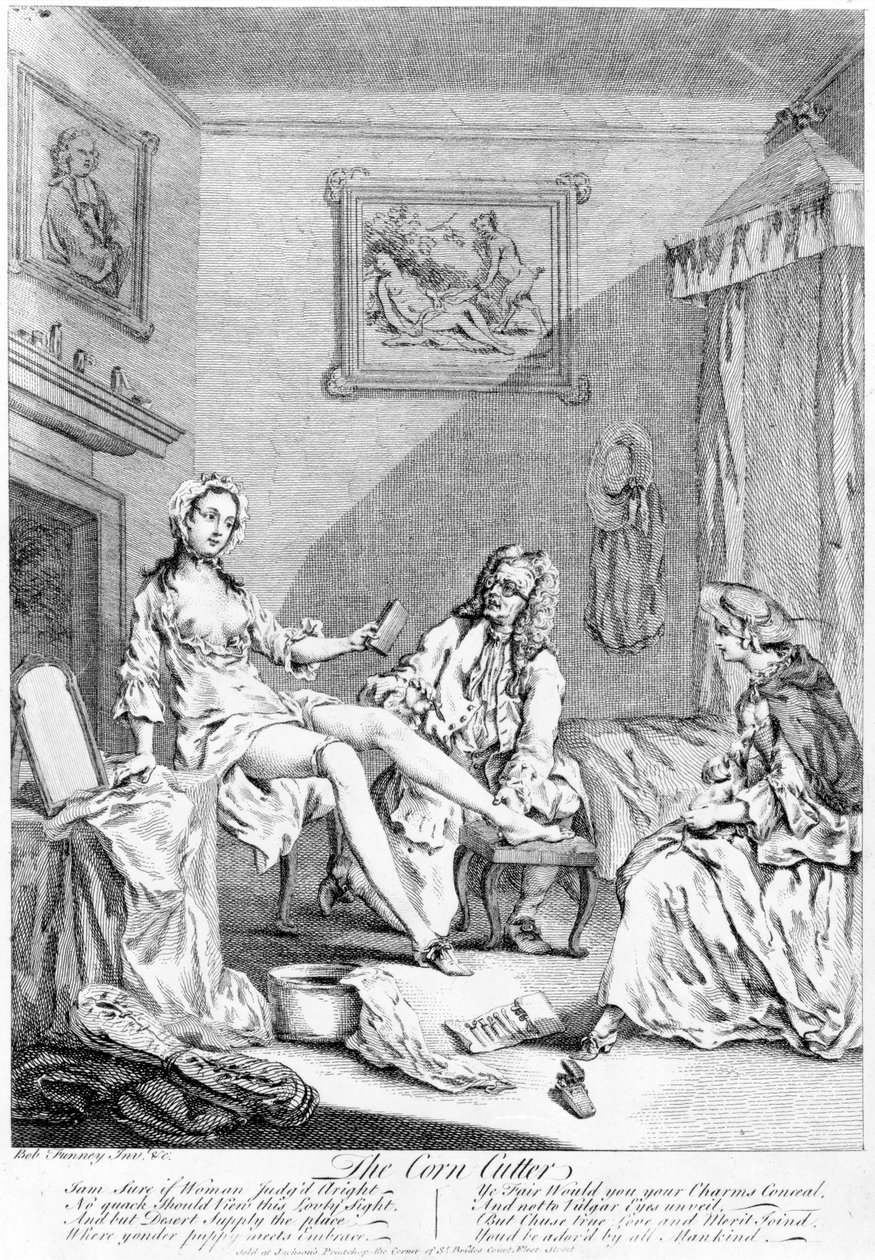 Kukuřičný řezák od Boba Funneyho, 1735-1765 od English School