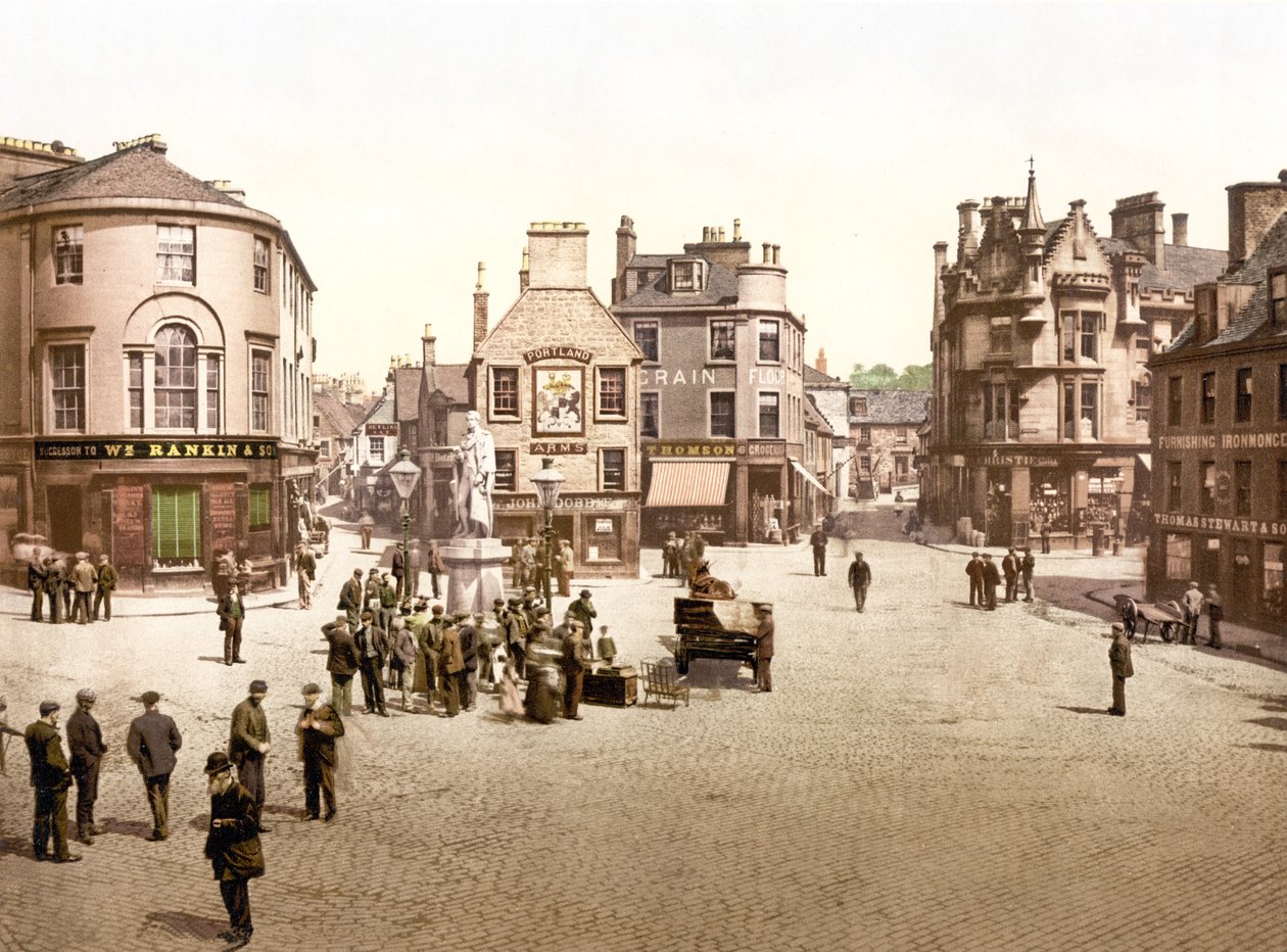 Kříž, Kilmarnock (ručně kolorovaná fotografie) od English School