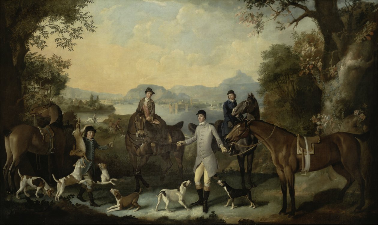 Smrt zajíce, c.1760-70 od English School