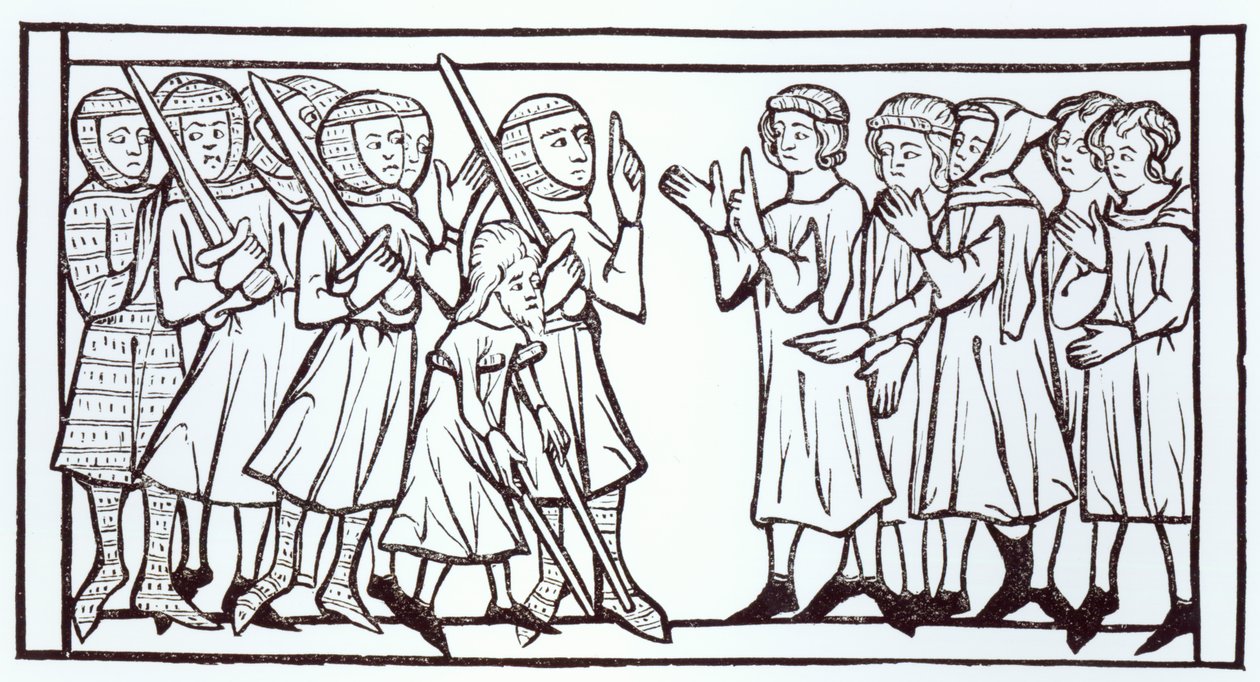 The Envoys from the Súdan, ilustrace z Vědy a literatury ve středověku a renesanci, napsal a vyryl Paul Lacroix, 1878 od English School