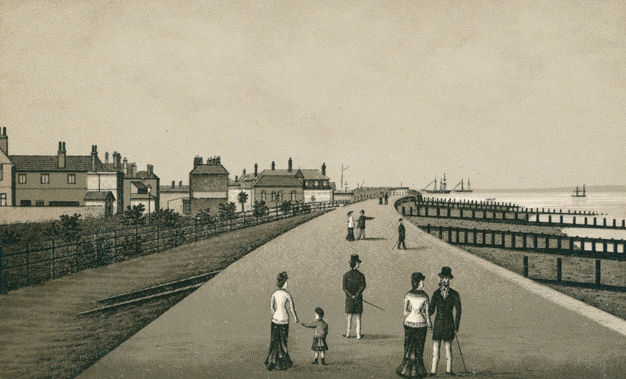 The Esplanade, Harwich (litografie) od English School