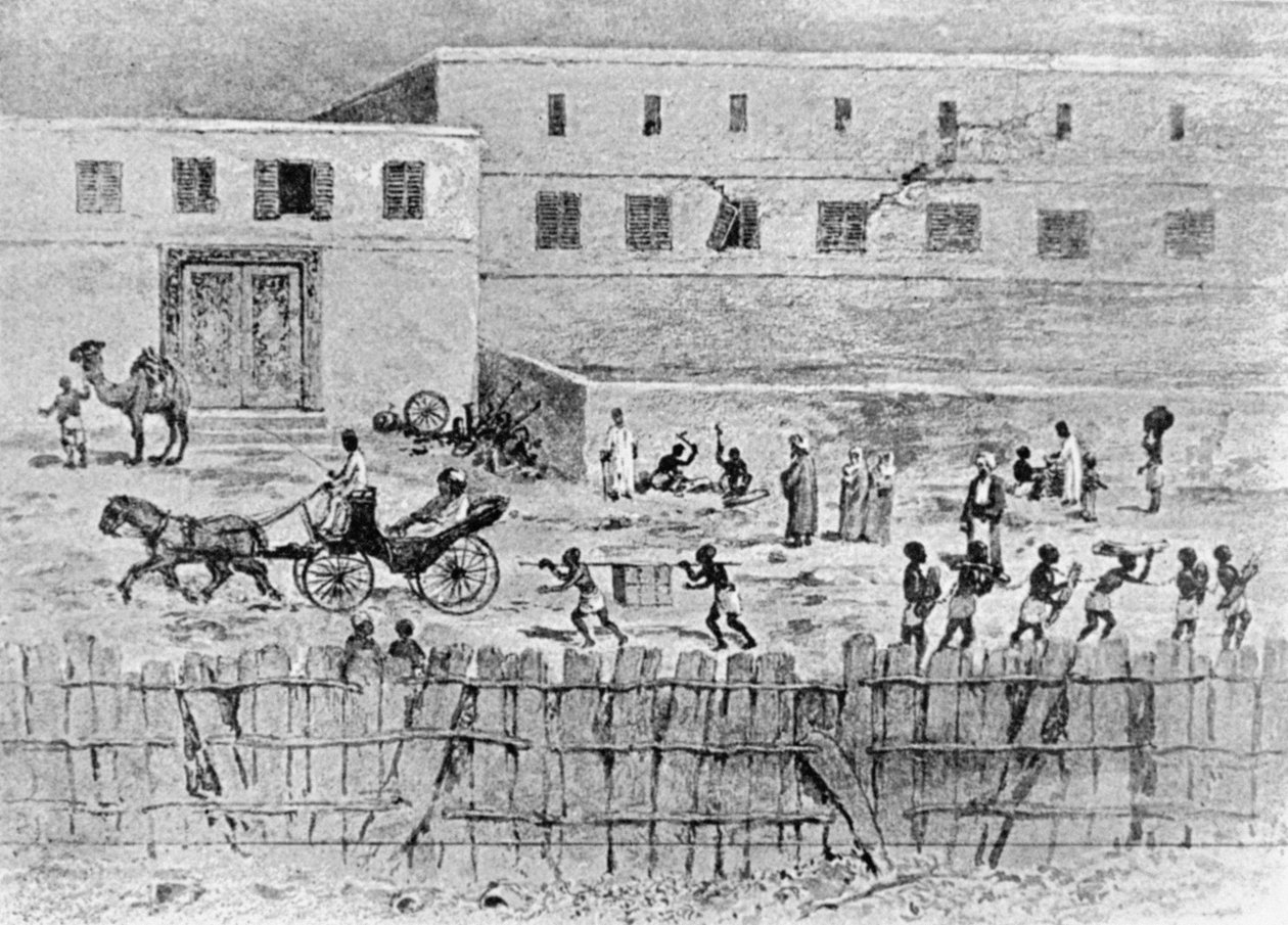 Esplanáda, Zanzibar, z filmu „Arab a Afričan“, Septimus Tristram Pruen od English School