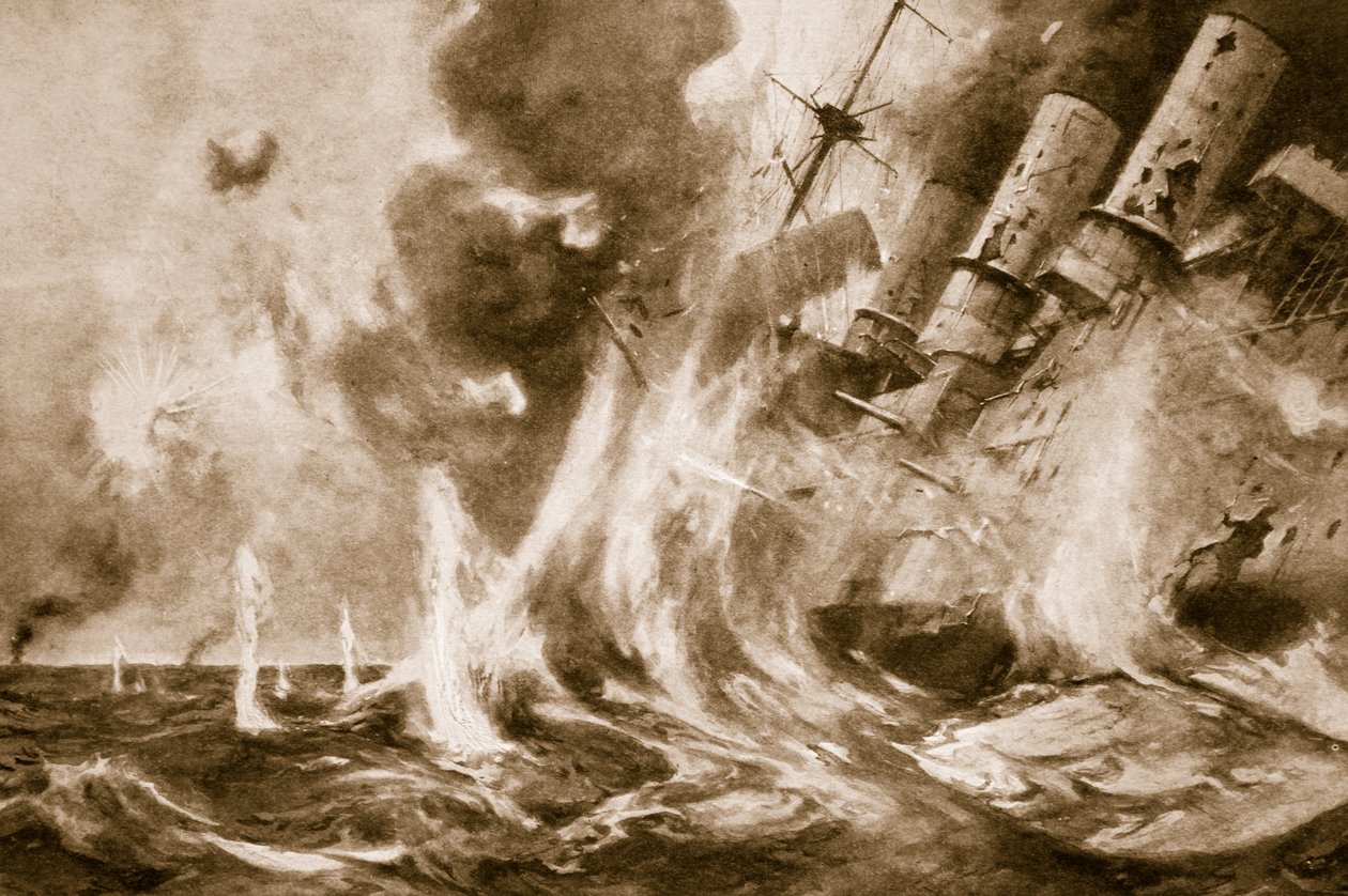 Velké britské vítězství u Falkland: Německý admirál jde ke dnu se svou vlajkovou lodí, 1914-19 od English School