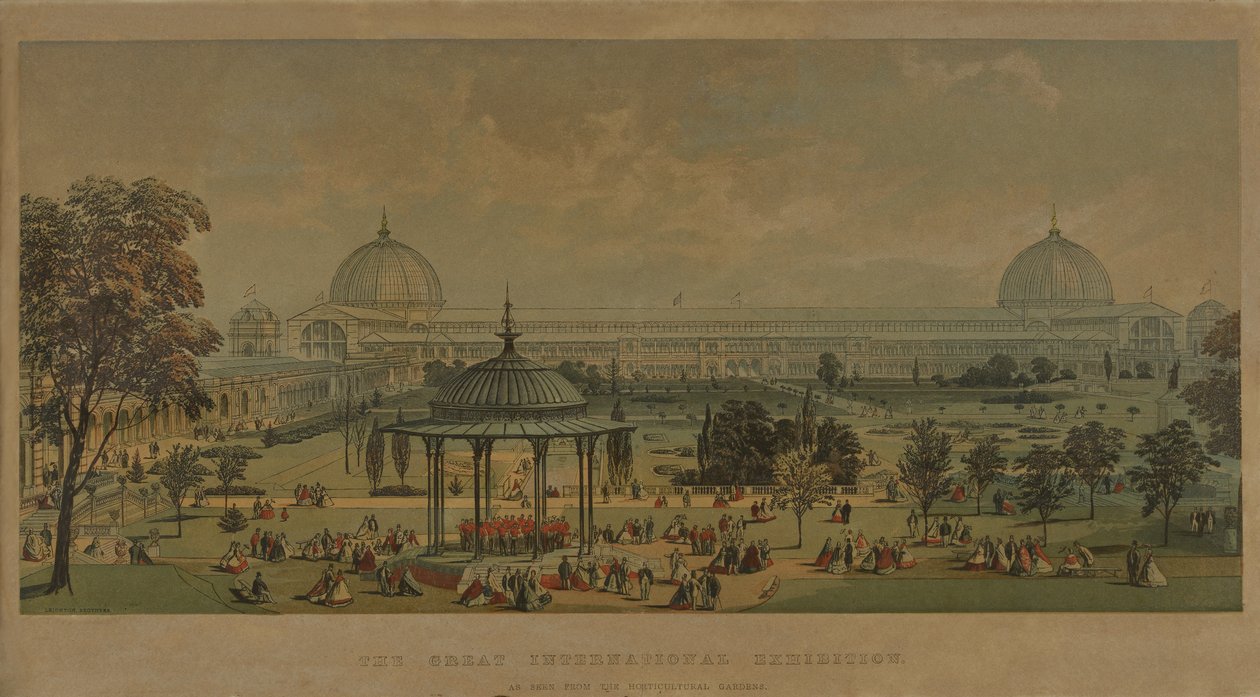 Velká mezinárodní výstava, jak je vidět ze zahradnických zahrad, 1851 od English School