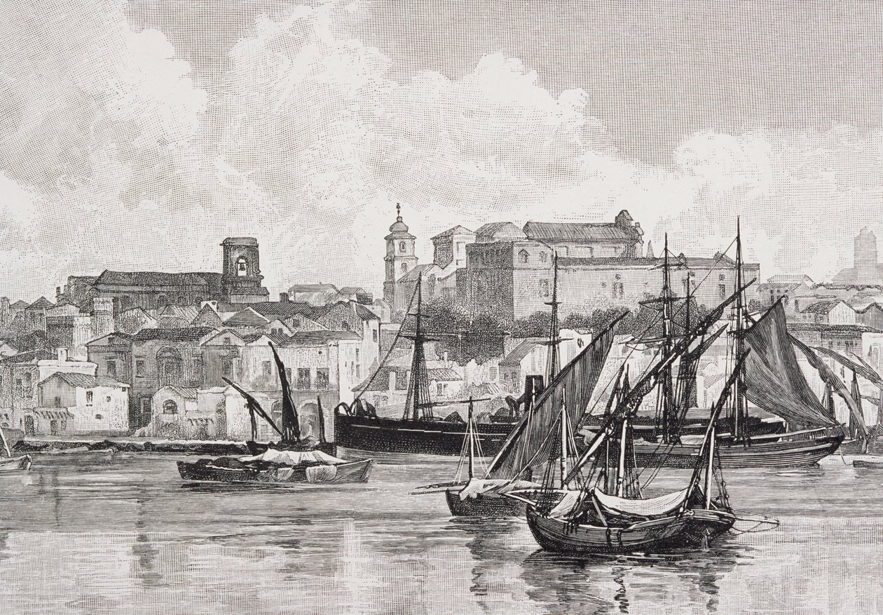 Přístav, Brindisi, Itálie, z 