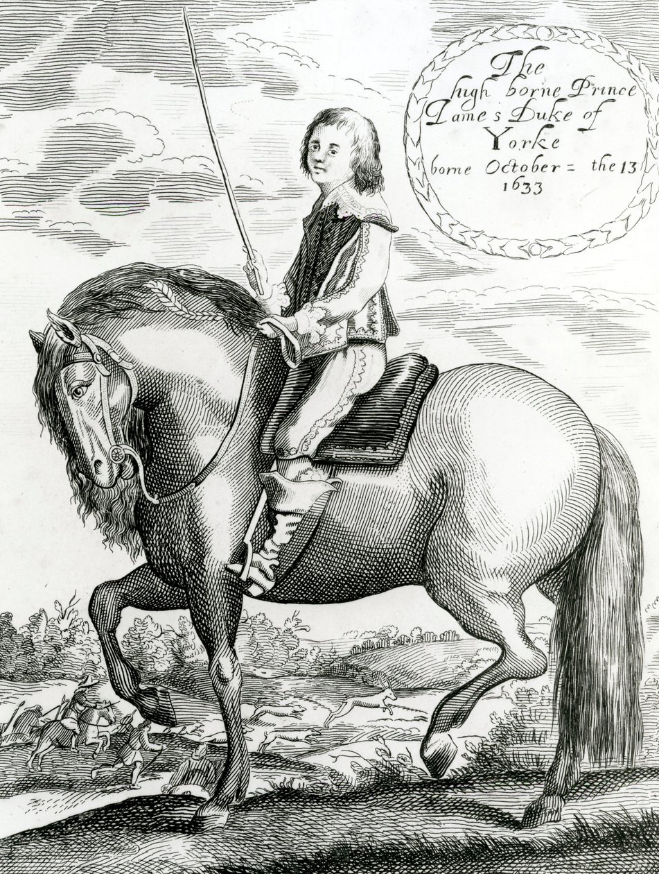 Urozený princ James vévoda z Yorku, 1640-50 od English School