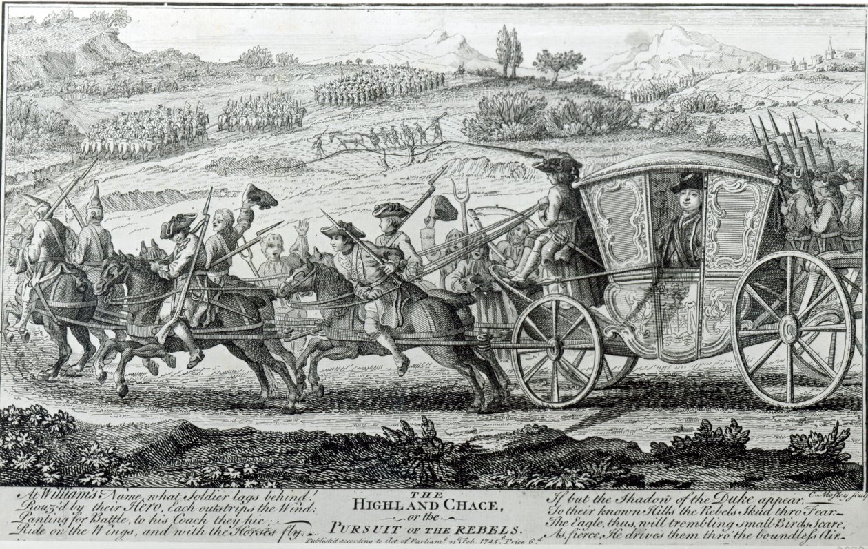 The Highland Chase, 21. února 1745 od English School