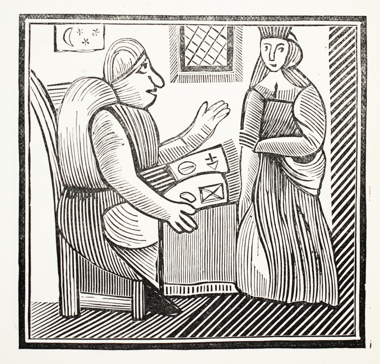 The History of Mother Bunch of the West, ilustrace z knihy Chap-books of the Eighteenth Century od Johna Ashtona, vyd. 1882 od English School