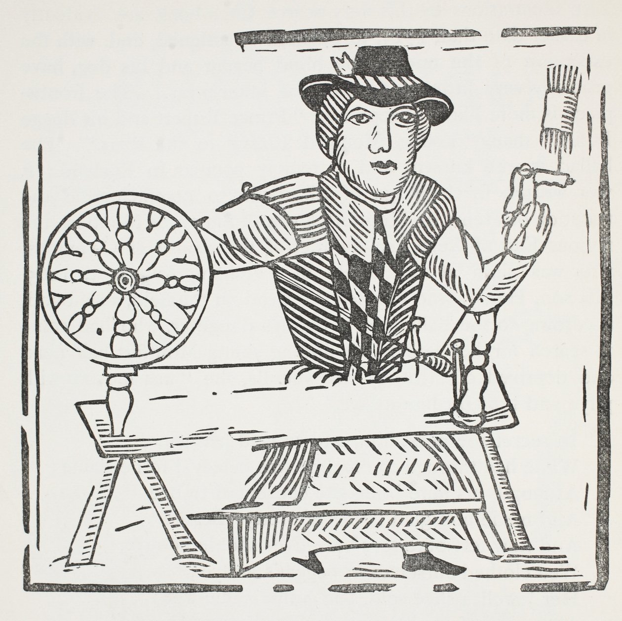 Historie slepého žebráka z Bethnal Green, ilustrace z Kapitoly osmnáctého století od Johna Ashtona, pub. 1882 od English School