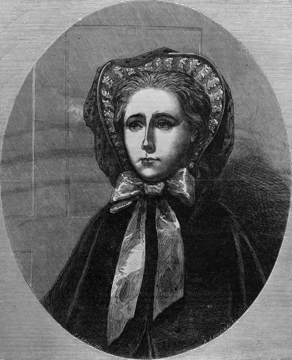 The Hon. Paní Yelverton, 1861 (novinový papír) od English School