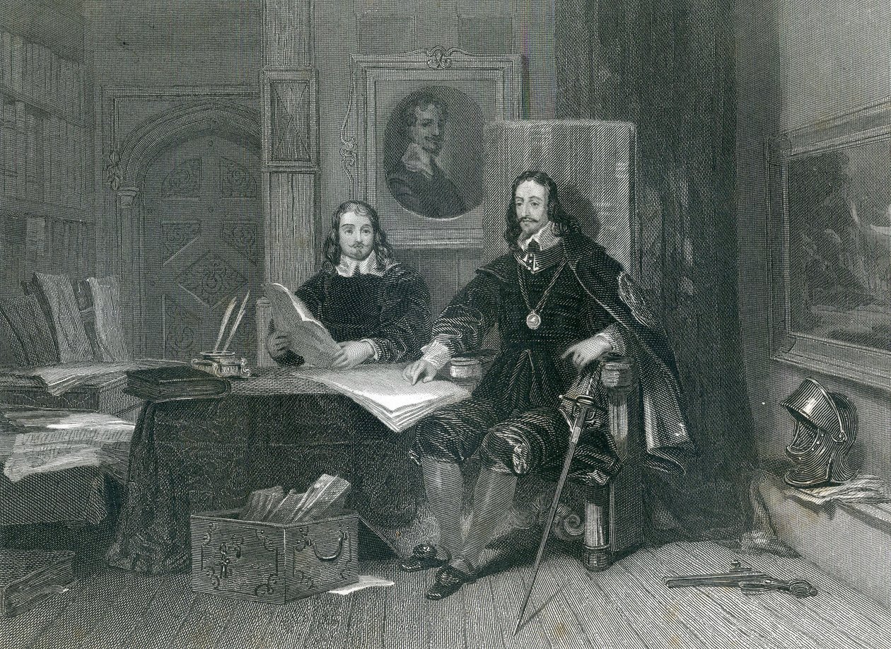 Král a Hyde v Oxfordu, J. T. Willmore, 1844 od English School