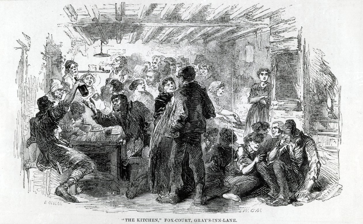 The Kitchen, Fox-Court Grays Inn Lane, 1851 od English School