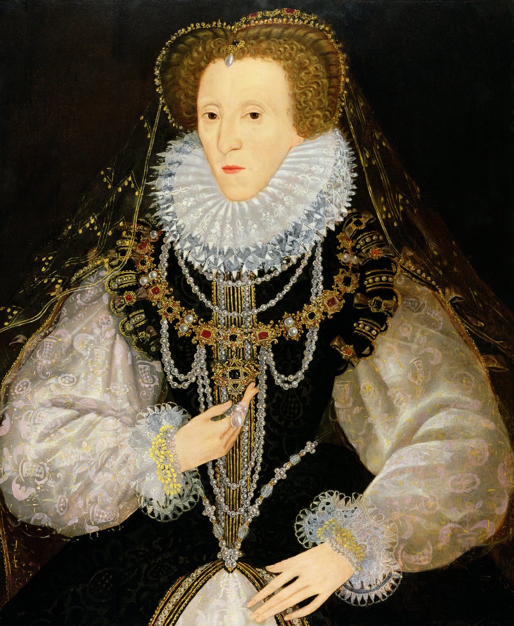 The Kitchener Portrait of Queen Elizabeth I (1533-1603) c.1550 od English School