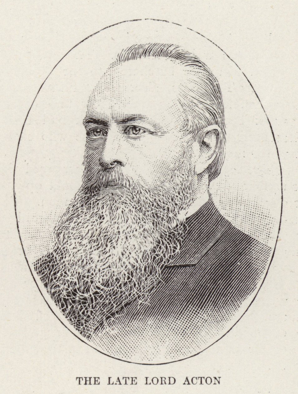 Zesnulý lord Acton (rytina) od English School