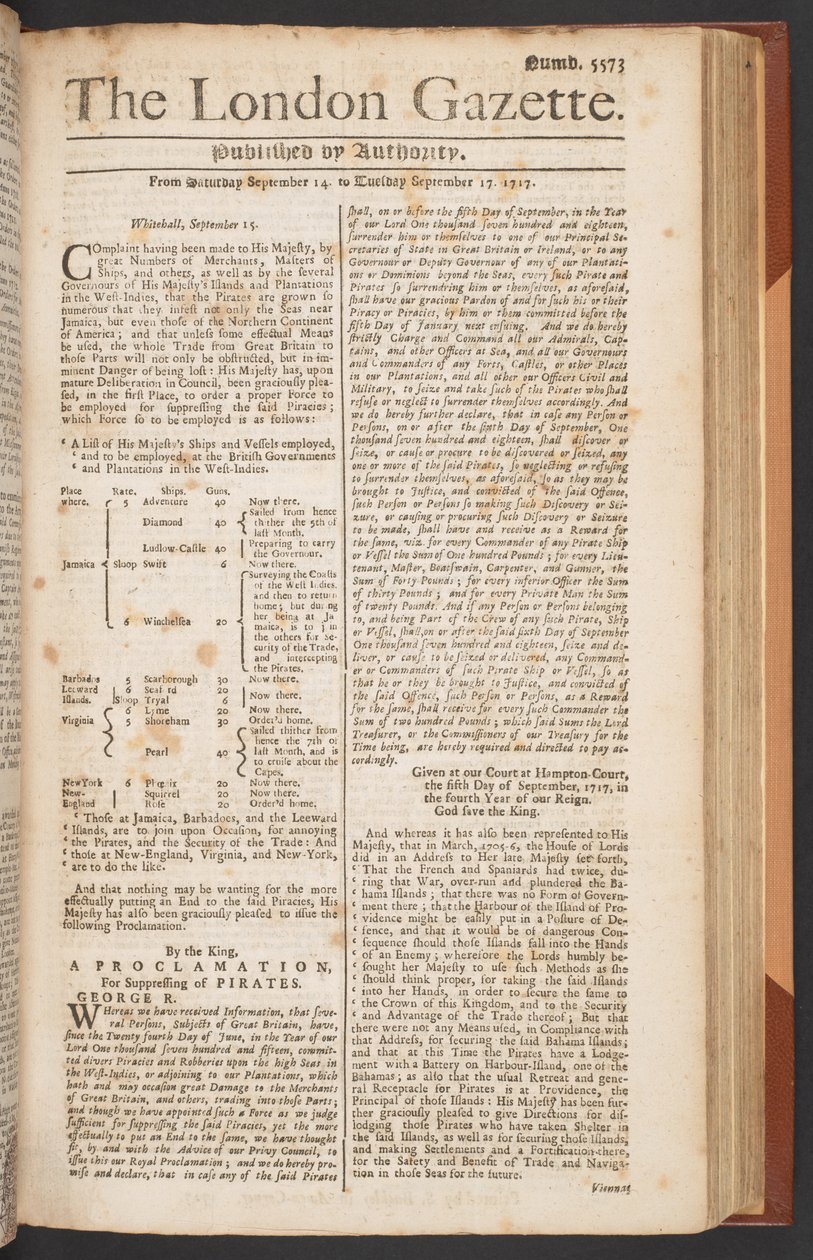 The London Gazette, vydání 5573, strana 1 od English School