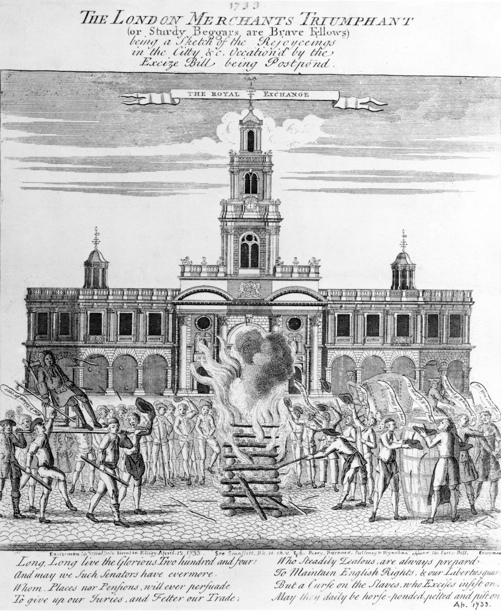 The London Merchants Triumphant, 1733 od English School