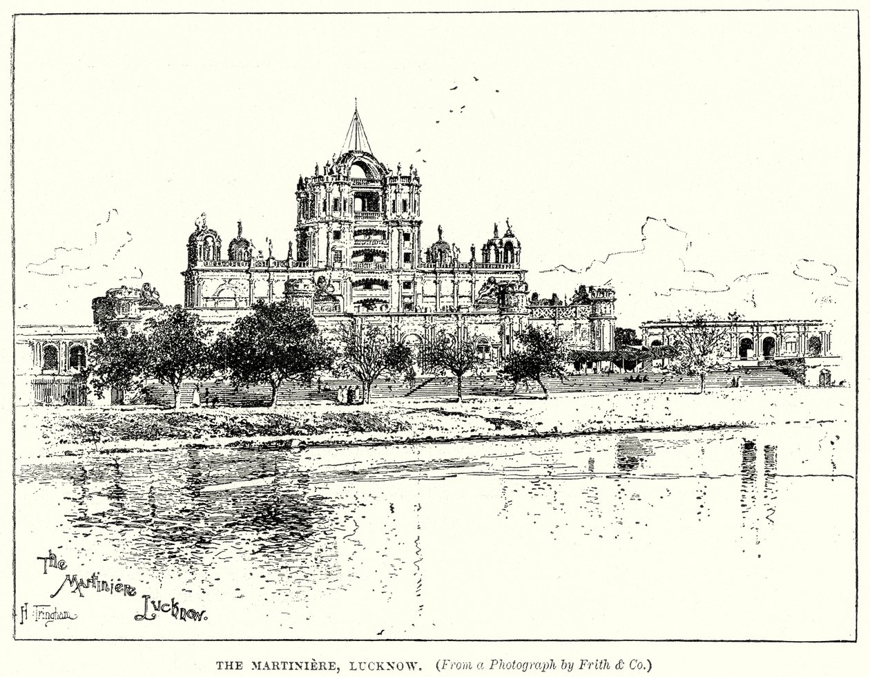 Martiniere, Lucknow (rytina) od English School