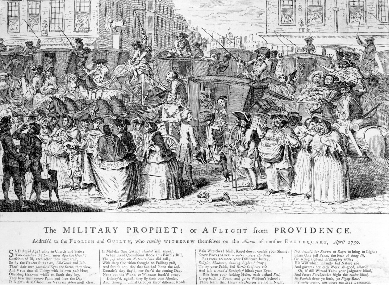 Vojenský prorok aneb útěk z Providence, 1750 od English School