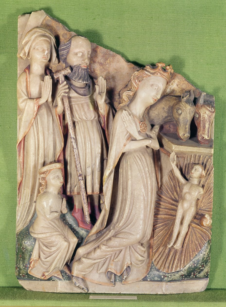 Narození Páně, kolem 1470-90 (alabastr) od English School