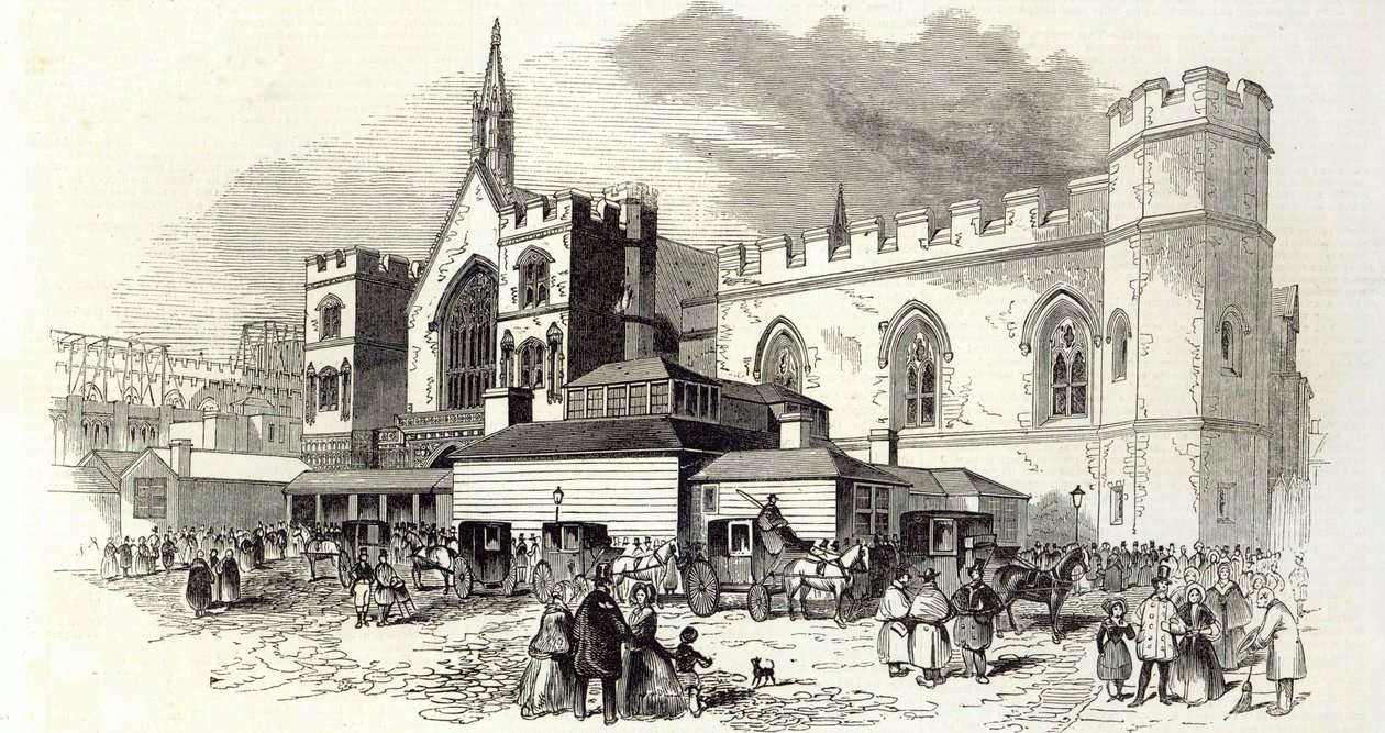 The New Committee Rooms, House of Commons, z „The Illustrated London News“, 22. února 1845 (rytina) od English School