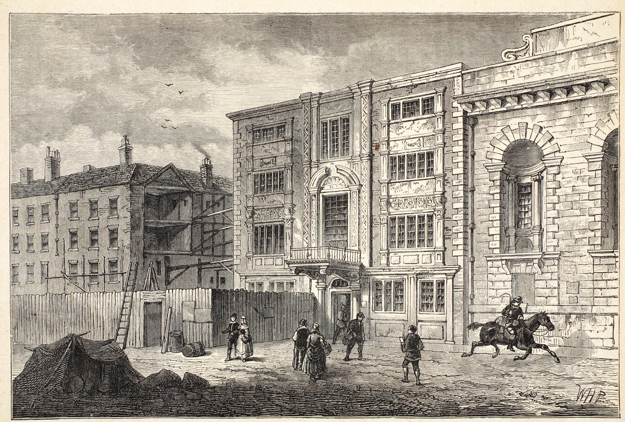 Stará pošta v Lombard Street, asi 1800 od English School