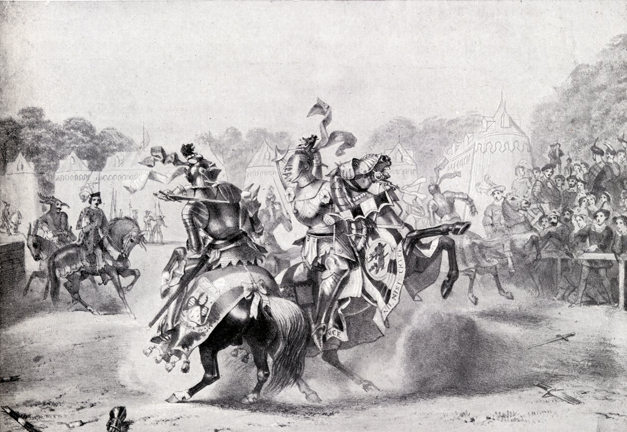 Jediný turnaj za vlády královny Viktorie, ilustrace z 