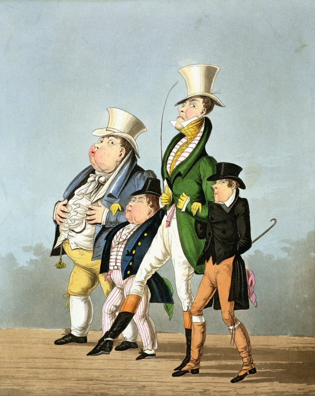 Ceny - plná cena, poloviční cena, vysoká cena a nízká cena, vyryl George Hunt, vydal Thomas McLean, 1827 od English School