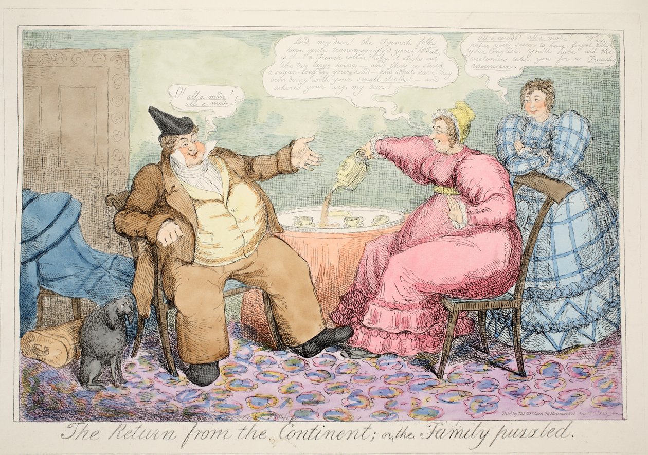 Návrat z kontinentu aneb Rodina zmatená, hospoda. 1835 od English School
