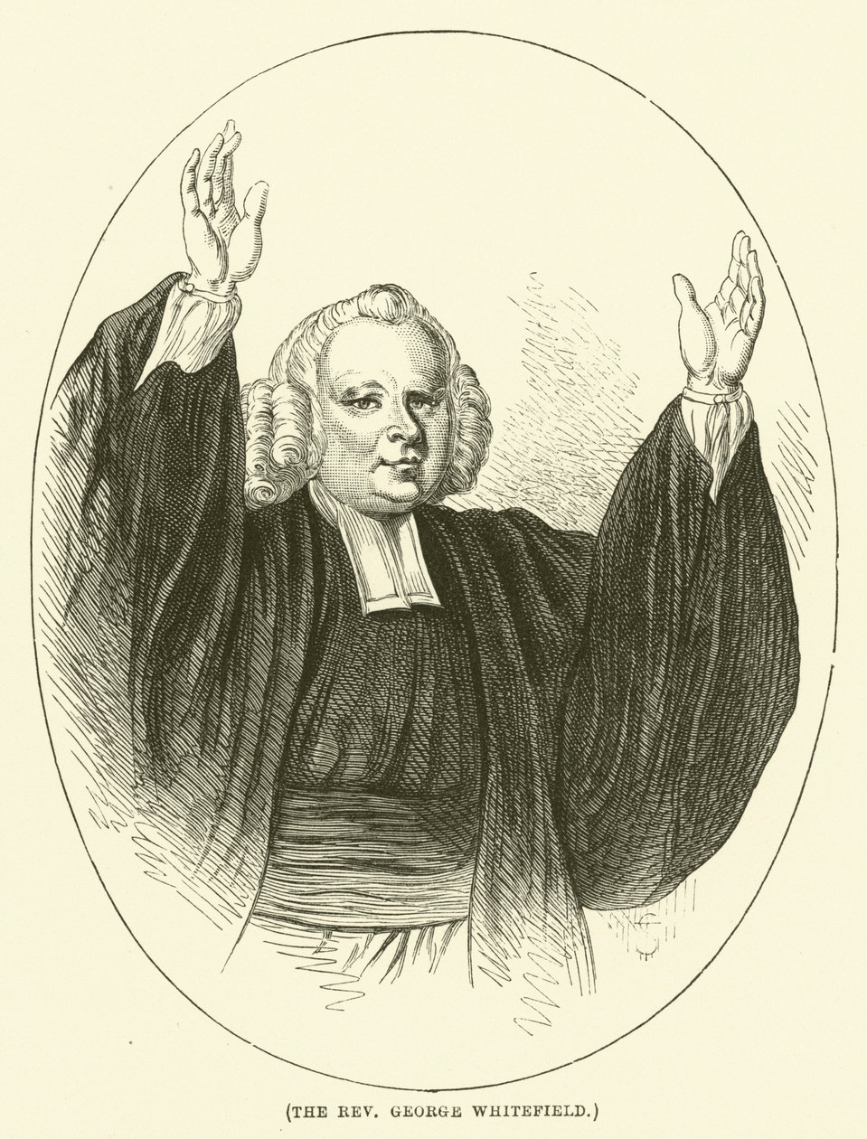 Reverend George Whitefield (rytina) od English School