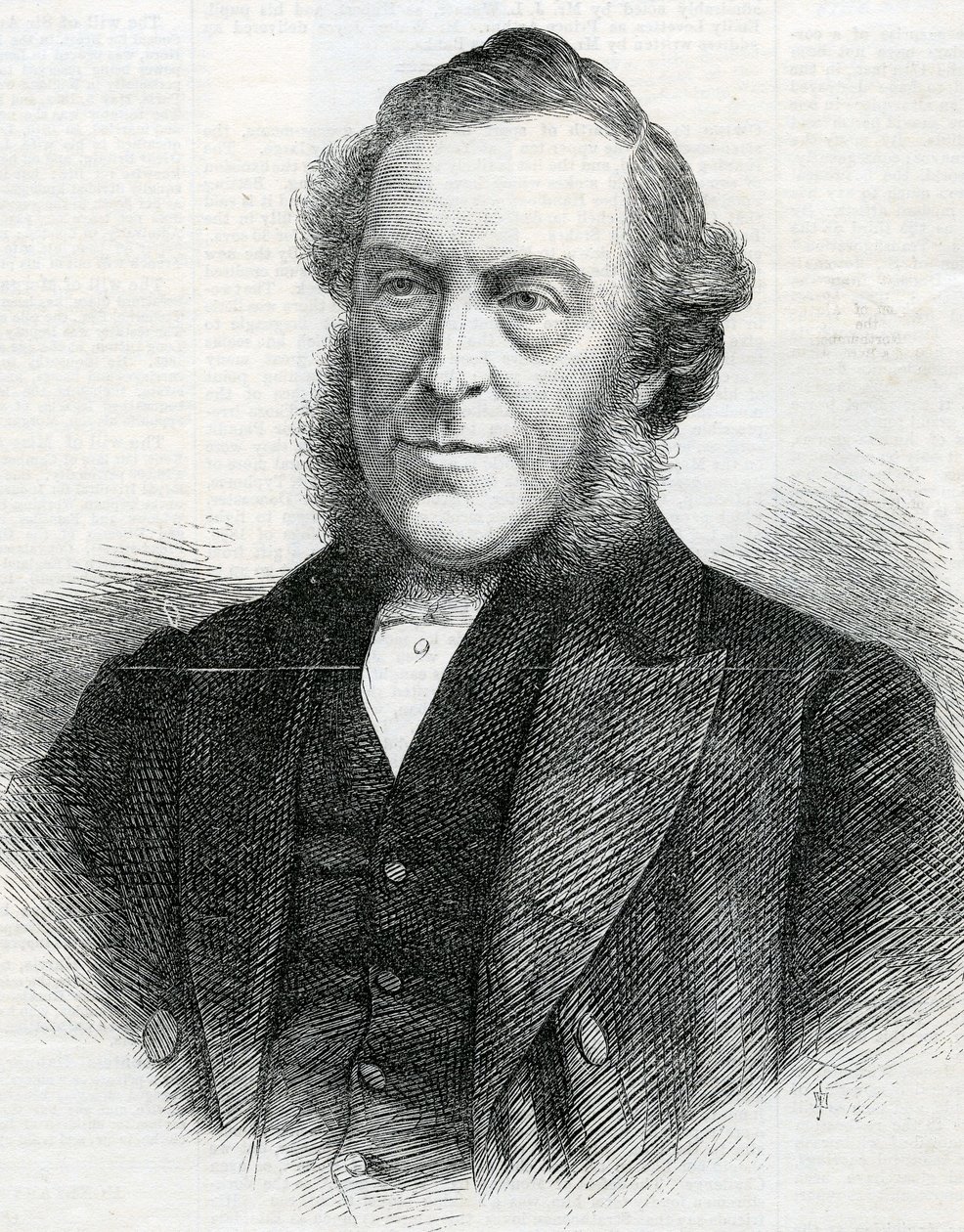 Reverend John Bedford, předseda Wesleyanské metodistické konference, 1867 od English School