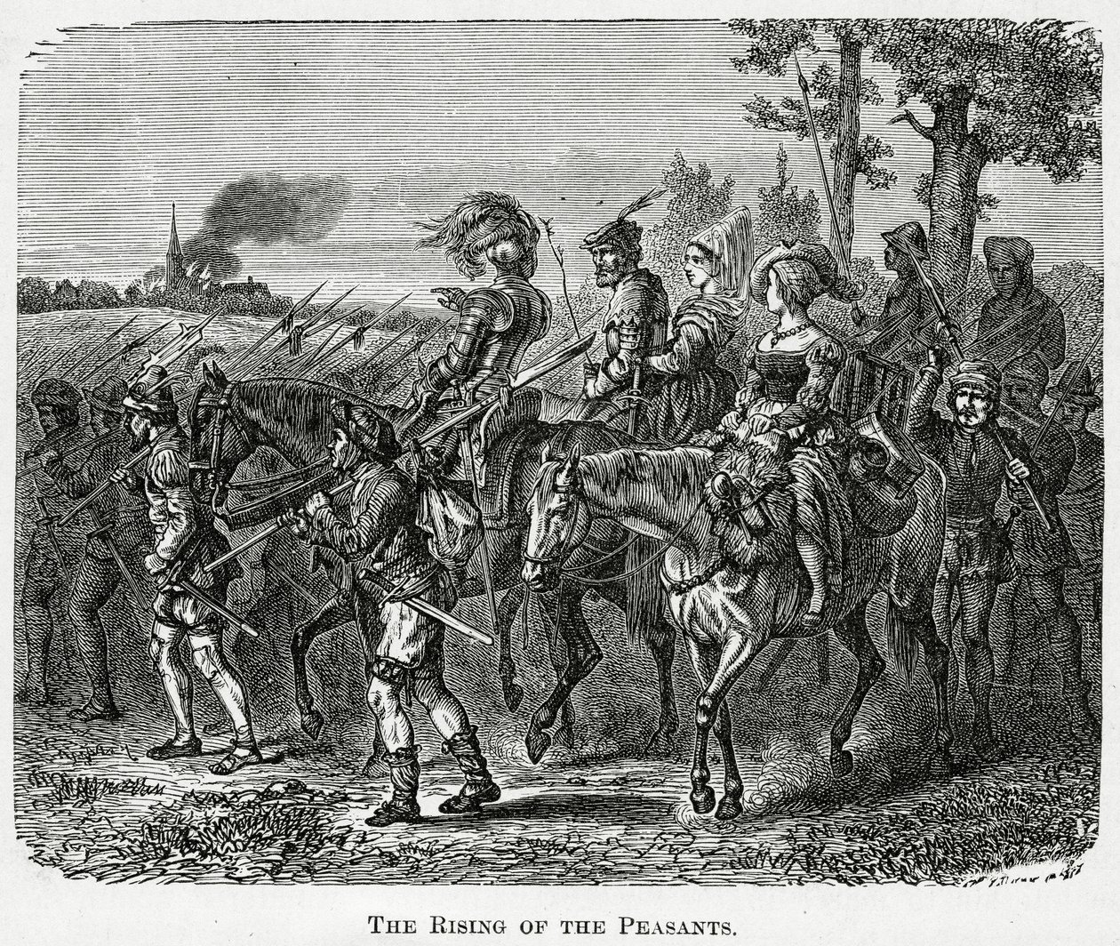 Povstání rolníků v Anglii v roce 1381, 1882 od English School