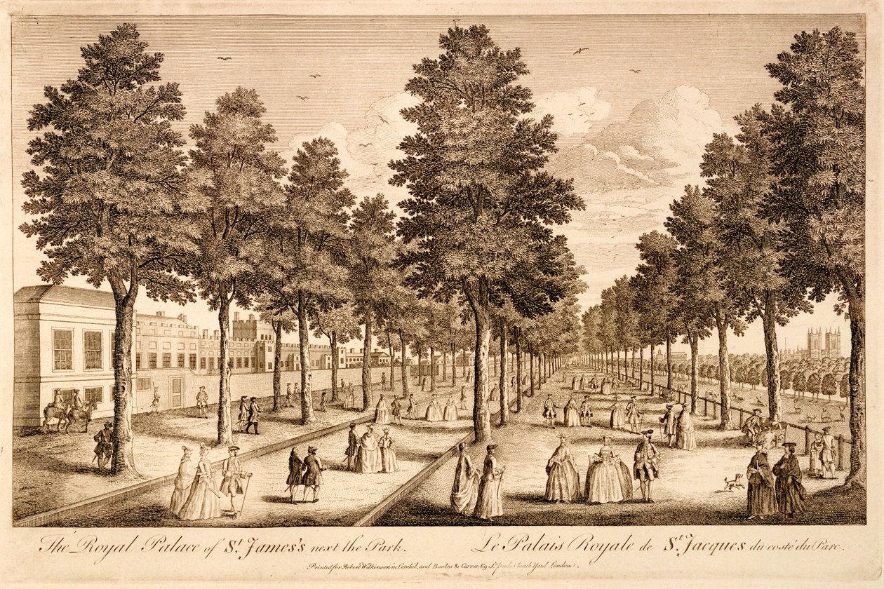Královský palác svatého Jakuba vedle parku od English School
