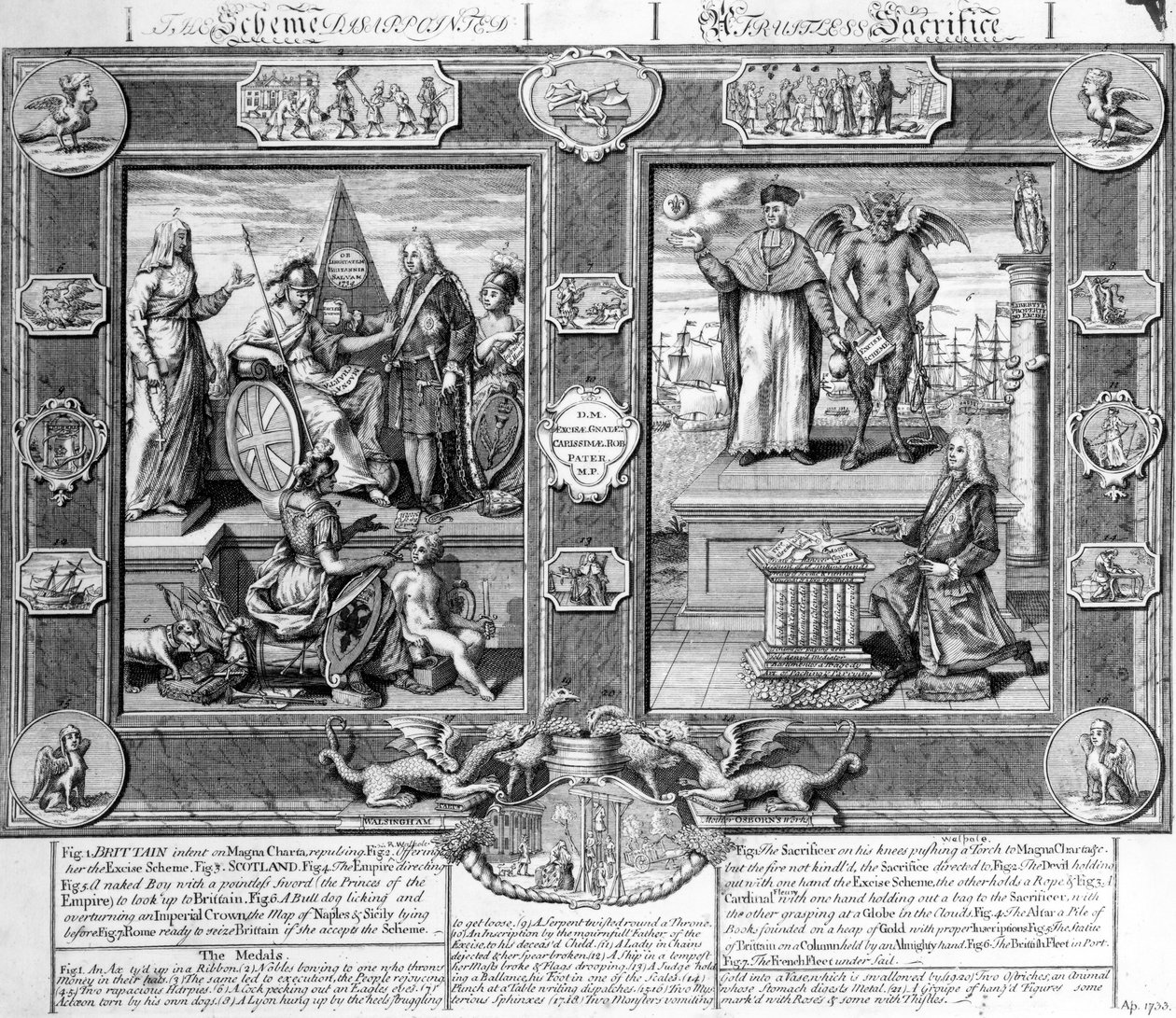 The Scheme Disappointed, A neplodná oběť, c.1733 od English School