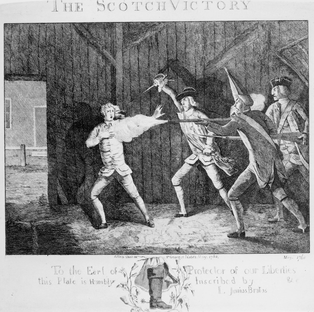 Skotské vítězství, 1768 od English School