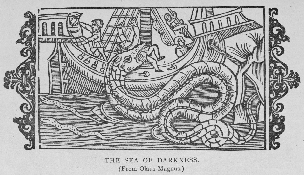 The Sea of Darkness, z knihy Olause Magnuse (1490-1557), z 