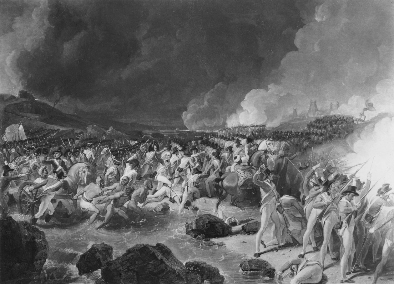 The Storming of Seringapatam, 4. května 1799 od English School