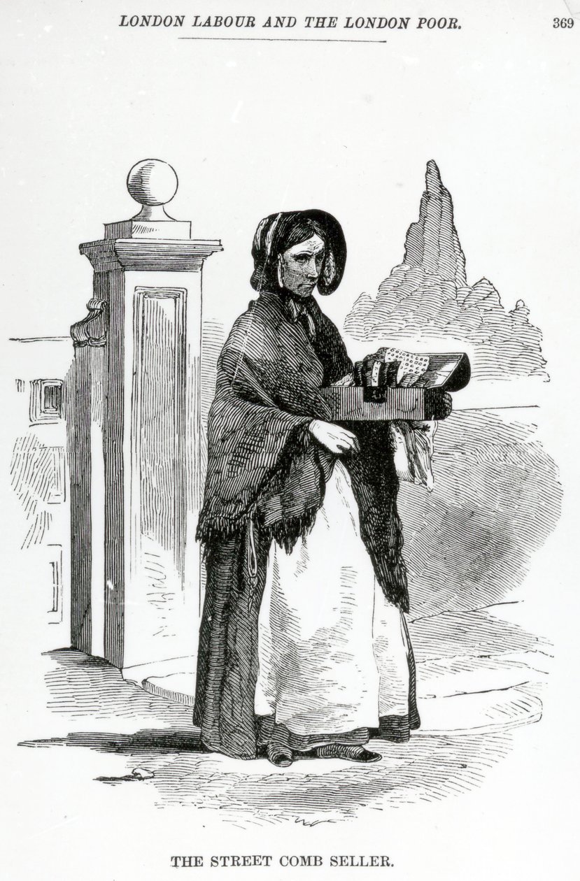 The Street Comb Seller, kolem roku 1840 od English School