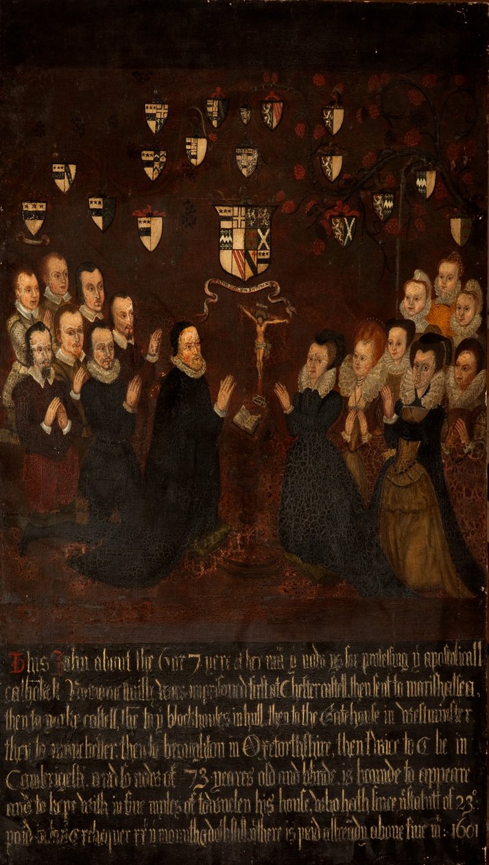 The Towneley Family at Prayer, c.1800 od English School