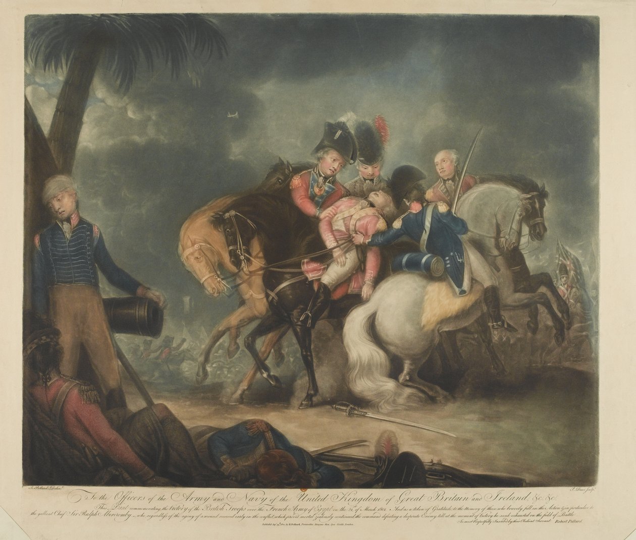 Vítězství britských vojsk nad Francouzi 21. března 1801 od English School
