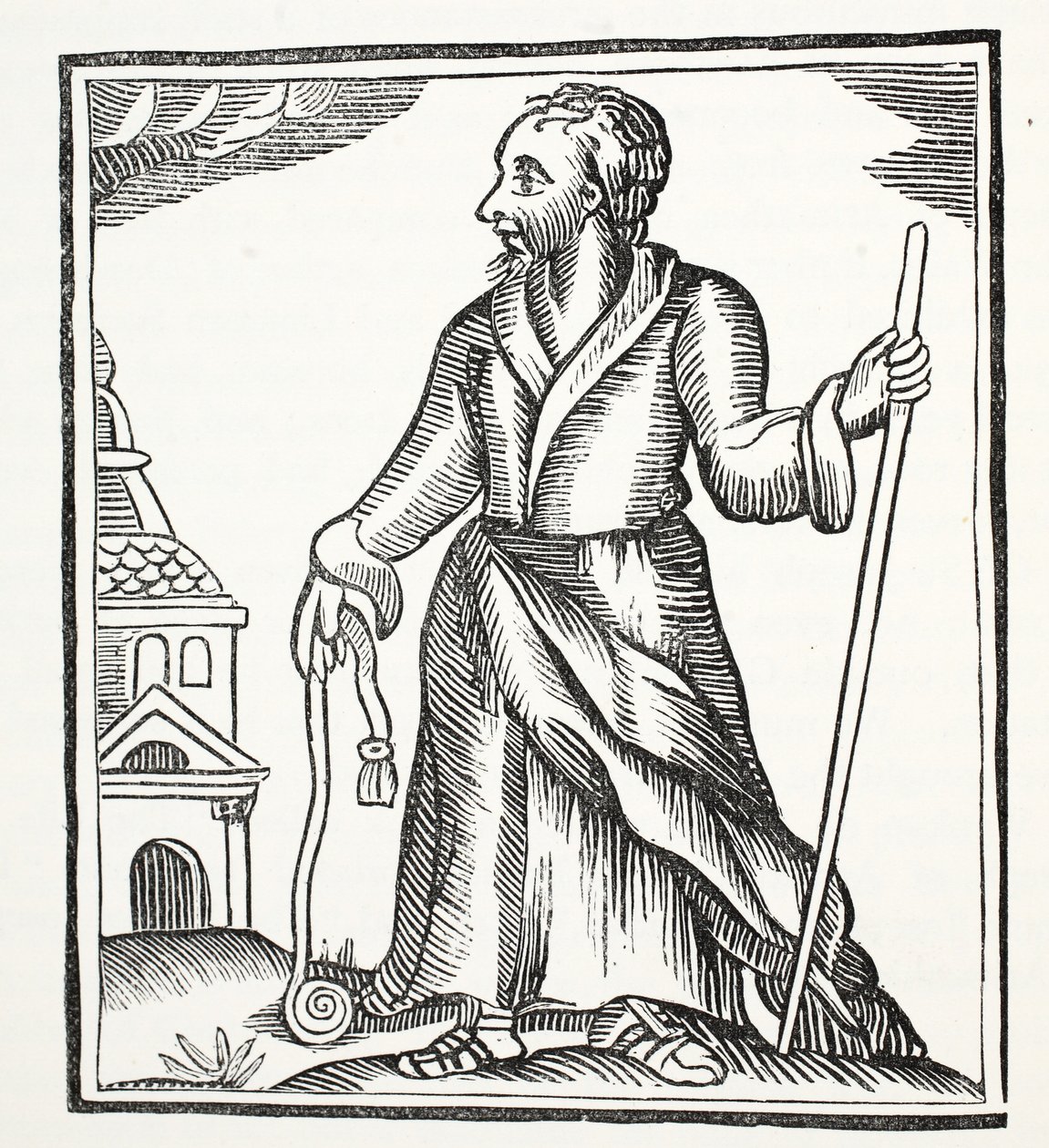 The Wandering Žid, ilustrace z Chap-books of the Eighteenth Century od Johna Ashtona, pub. 1882 od English School