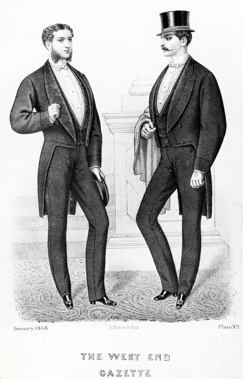 The West End Gazette, English Costumer, 1868 od English School