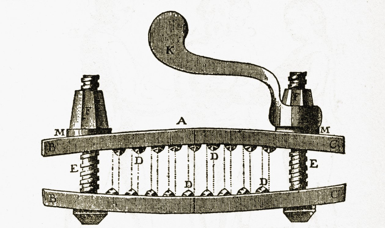 Šroub s palcem Marie Terezie Rakouské (1717-80) od English School