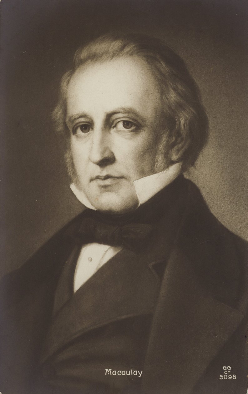 Thomas Babington Macaulay (1800-1859), anglický politik a historik (litografie) od English School