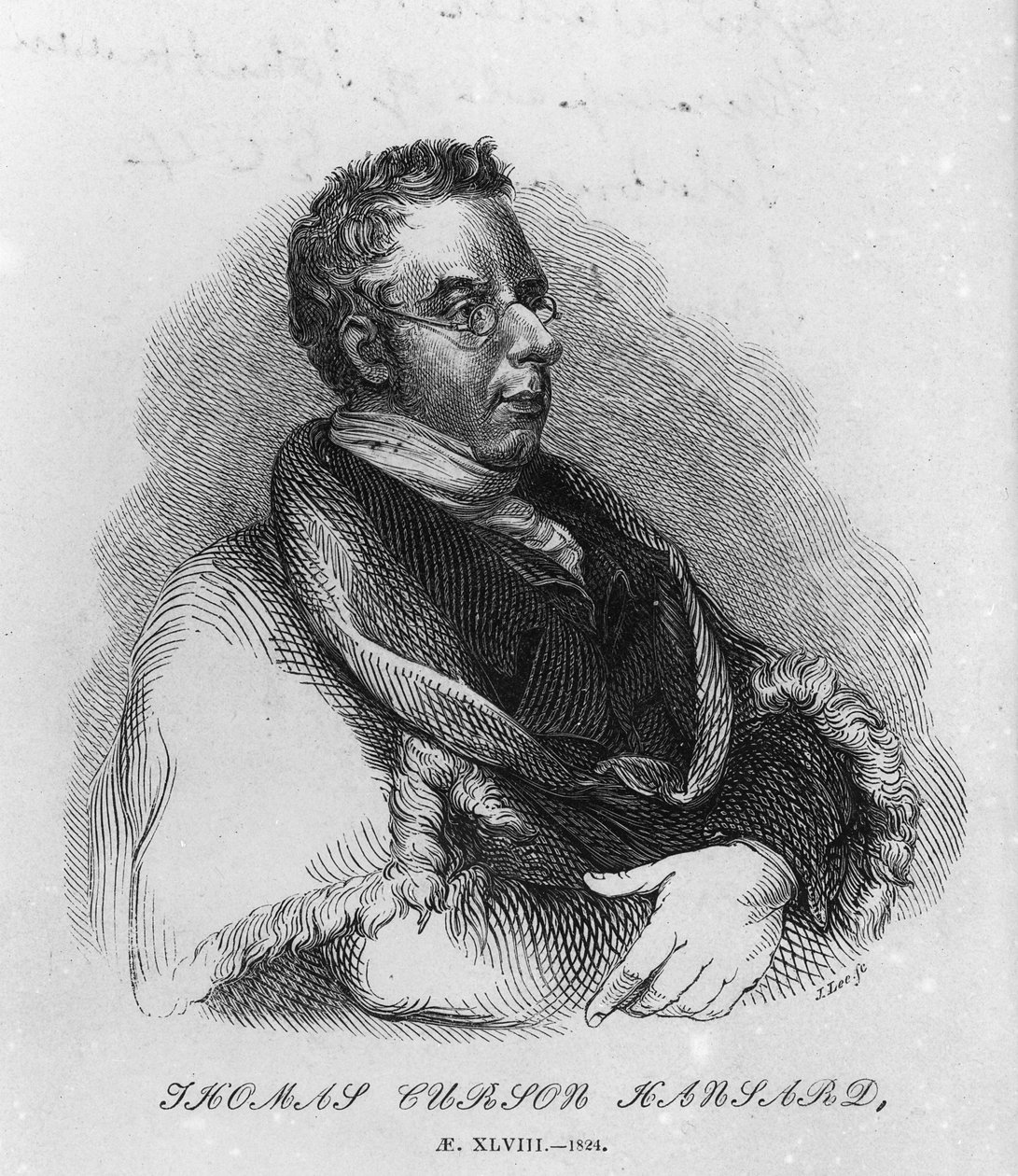 Thomas Curson Hansard, 1824 od English School