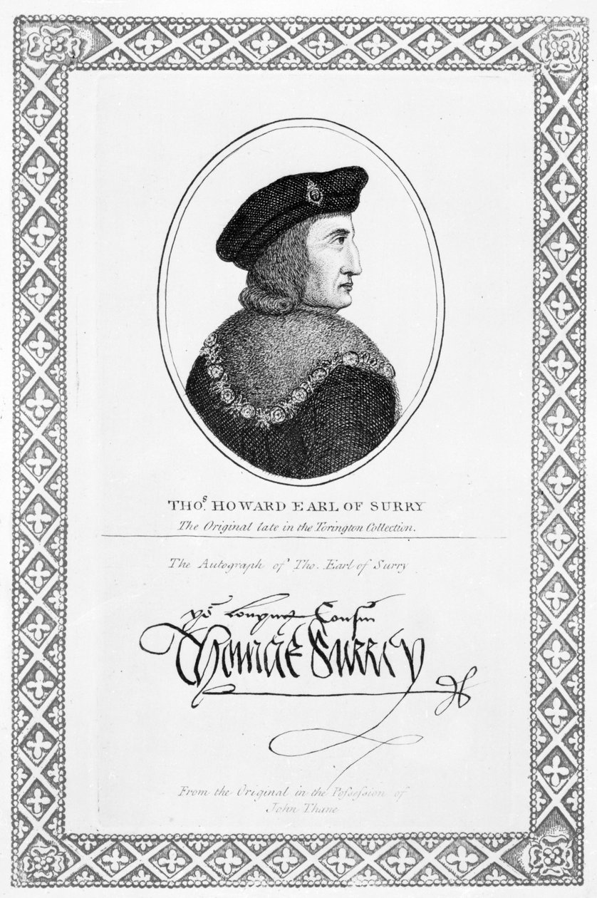 Thomas Howard, hrabě ze Surrey a druhý vévoda z Norfolku od English School